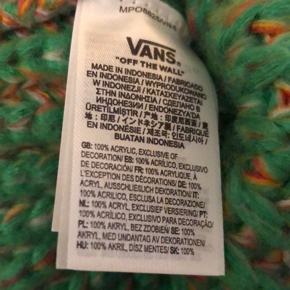 Vans x IRENEISGOOD Cuffed Beanie Hat Color Green Bee OS NWT - Picture 12 of 16